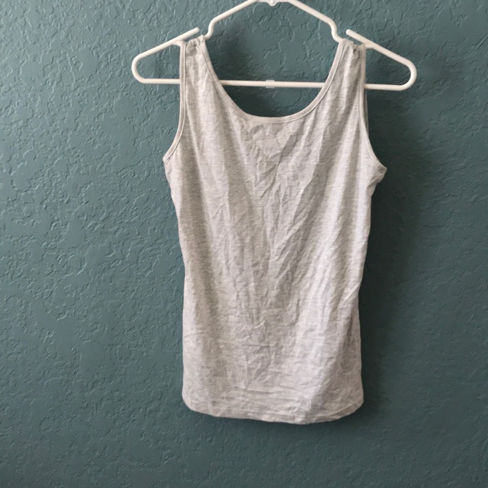 Gray Low Back Tank